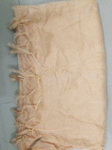 Beige Fringed Duppata