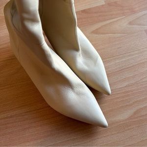 ZARA Long Kitten Heeled Boots