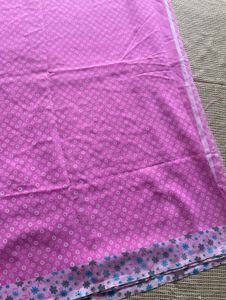New Pink Printed Saree