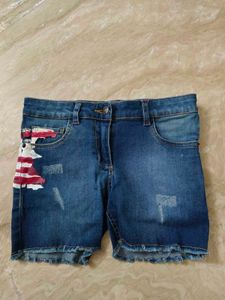 Girls Denim Funky Shorts