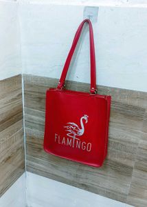 Red Flamingo Tote Bag