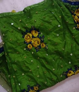 Mehandi Green Lahnga