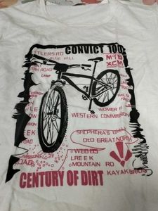 White Graphic T-Shirt - Bike Design
