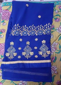 Blue Saree
