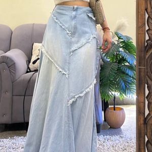 Denim Maxi Skirt