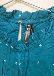 Teal Casual Top