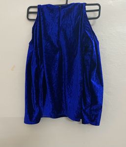 Elegant Cold Shoulder Velvet Top