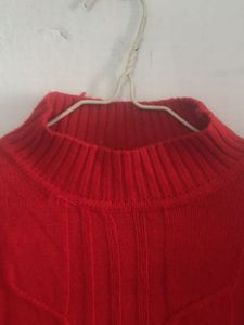 Red Turtleneck Sweater