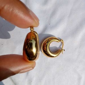 Chunky Gold Plated Hoop