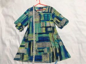 Abstract Print Tunic Top M,L,Xl