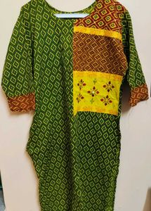 one time used Applique Worked( pure cotton)