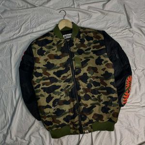 Bathing Ape Camo Bomber Jacket