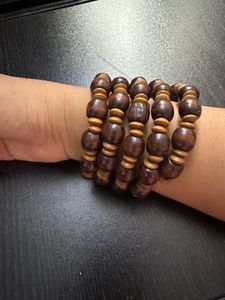 Wood Beaded Bracelet