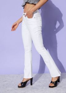 Roadster White Bootcut Jeans