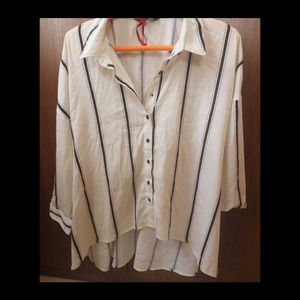 Women Regular Fit Striped Spread Collar Casual