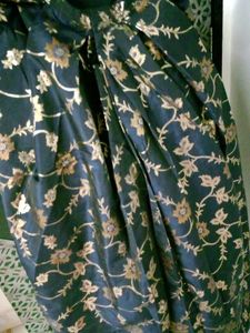 Green And Blue Bubble Slveve Lehenga