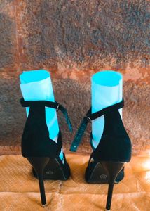 Black Strap Heels