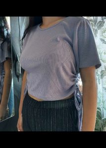 Cute Lavender Crop Top