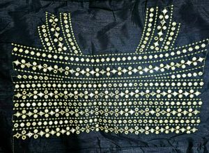 Black Net Saree