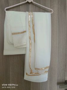 Off White Embroidered Kurta Set