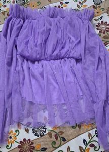 Purple Off Shoulder Top