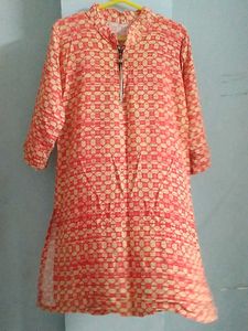 Elegant Printed Kurta For Baby Girl.