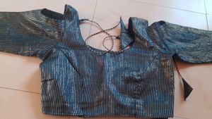 party wear saree with disgner blouse