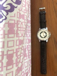 Ucb Mens Leather Belt Watch