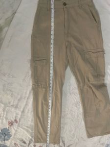Beige Cargo Pants
