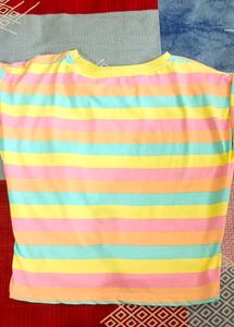 Striped Graphic Tee