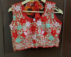 Red Indo Western Dress