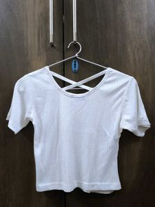 Criss Cross Back Crop Top