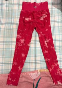 Pink Tie-Dye Leggings