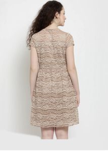 Beige/Biscuit Color Dress | Latin Quarters