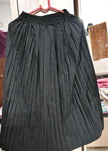 Pleated Black Skirt