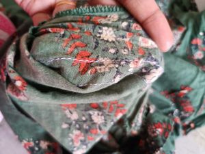 Green Printed Kurta set