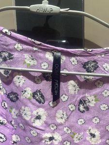 Floral Lavender Wrap Top