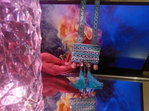 Beautiful And Elegant Sky Blue Long Necklace