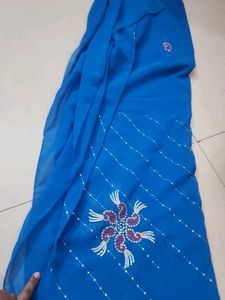 Party Wear Saree With Blouse