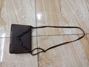 Black Kurta Set And Shoes+ Brown Leather Bag Combo