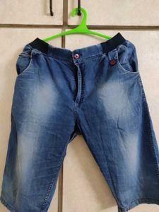 Blue Denim Shorts