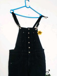 Trendy Black Denim Overall Jumpsuit!!!🫶