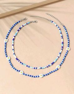 Daisy Beaded Necklaces💙