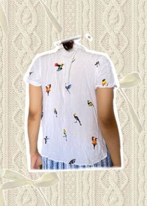 Bird Print Top