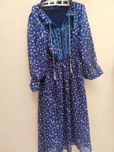 Blue Floral Dress