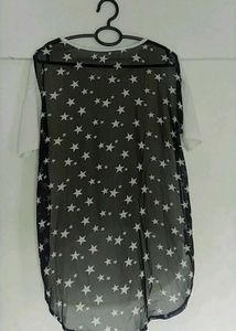 Stylish White &amp; Star Tunic Top