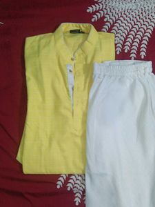 A Good Condition Hand Loom Kurta Pajama Set