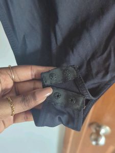 Zara Polyamide Square Neck Black Bodysuit MRP 1500