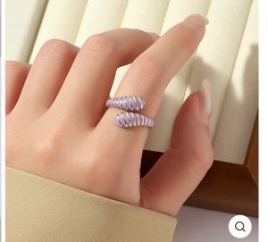 Striped Wrap Ring