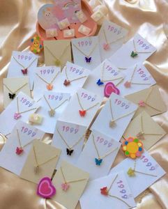 Butterfly Charm Necklace - Y2K Aesthetic